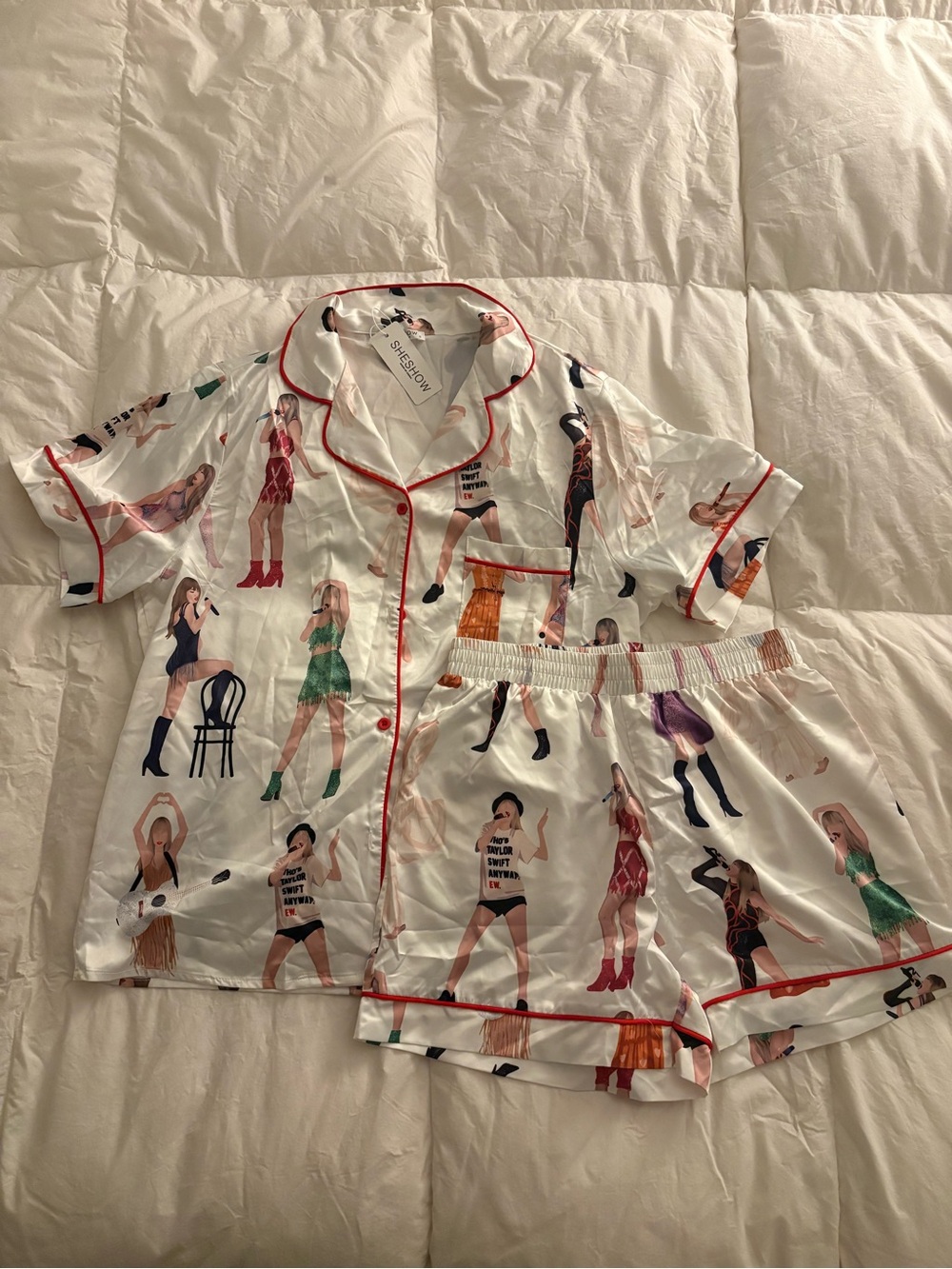 Taylor Swift Satin Pajama Set